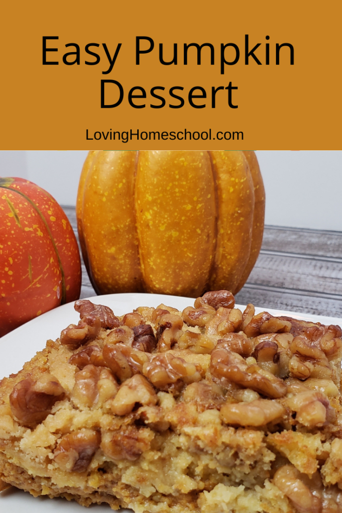 Easy Pumpkin Dessert Pinterest Pin