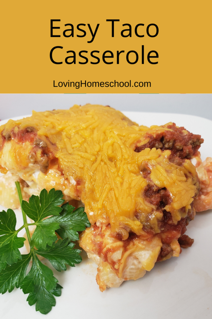 Easy Taco Casserole Pinterest Pin