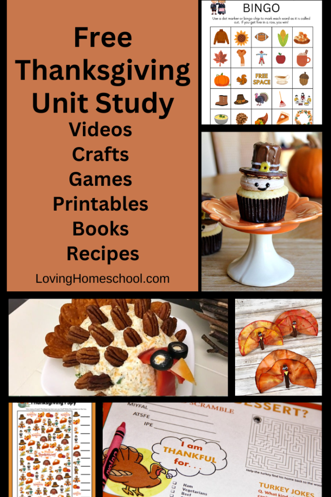 Free Thanksgiving Unit Study Pinterest Pin