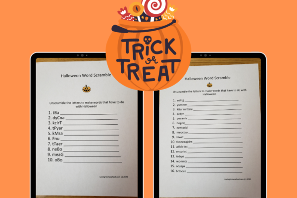 Halloween Word Scramble Pinterest Pin