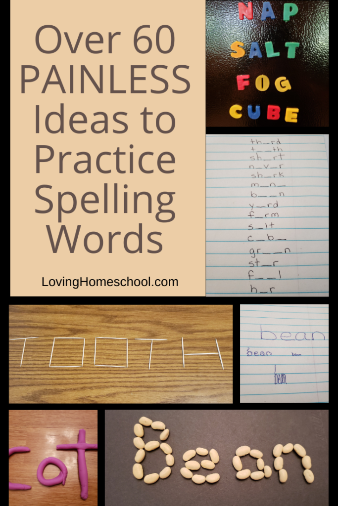 Ideas to Practice Spelling Words Pinterest Pin