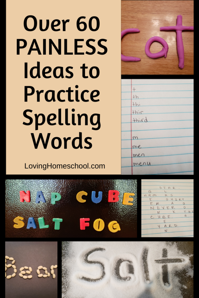 Ideas to Practice Spelling Words Pinterest Pin