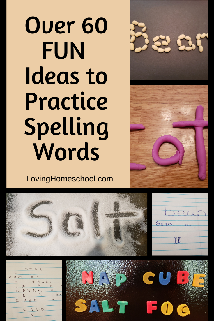 Ideas to Practice Spelling Words - LovingHomeschool.com