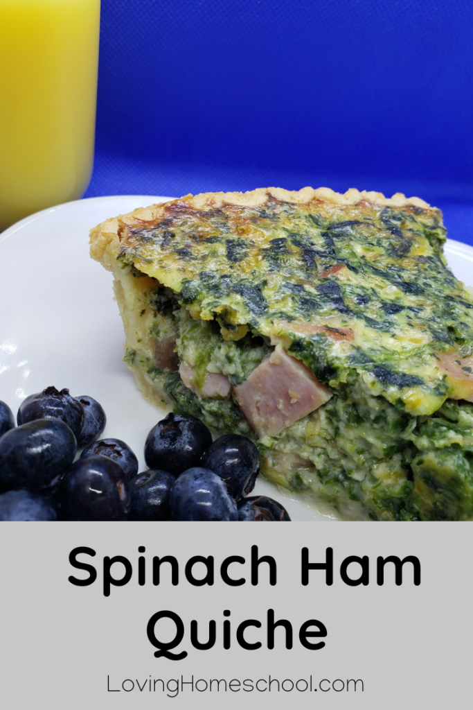 Spinach Ham Quiche Pinterest Pin