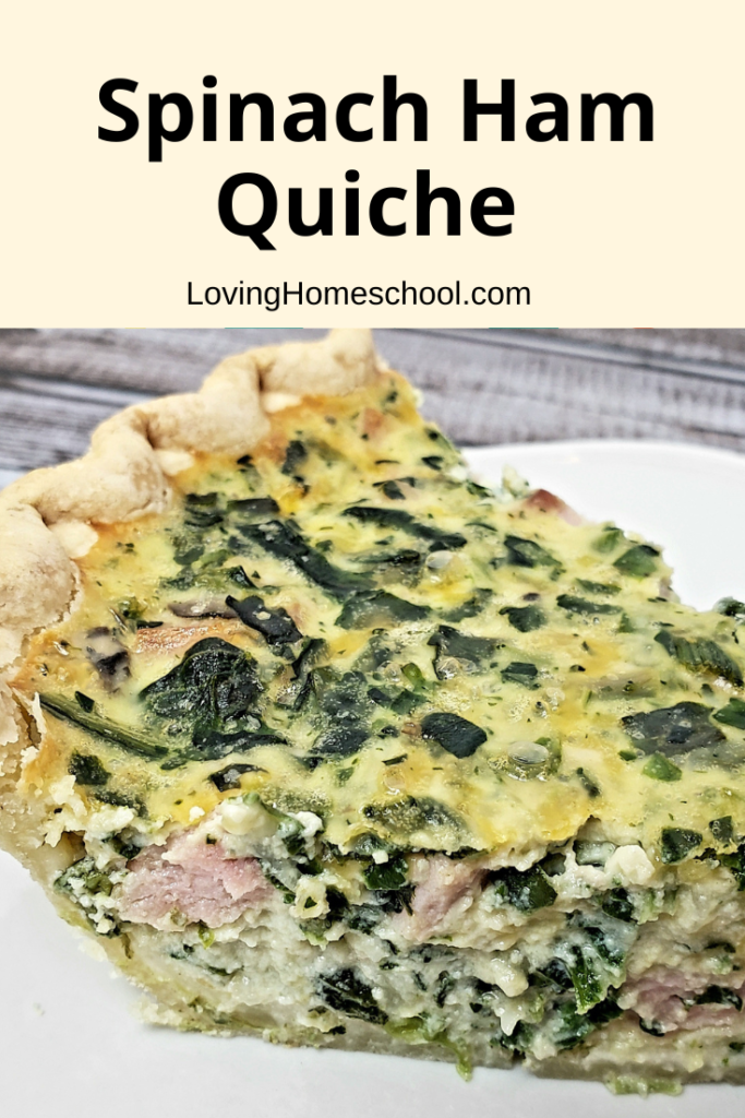 Spinach Ham Quiche Pinterest Pin