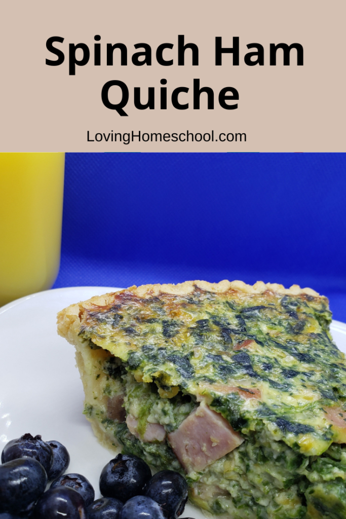 Spinach Ham Quiche Pinterest Pin