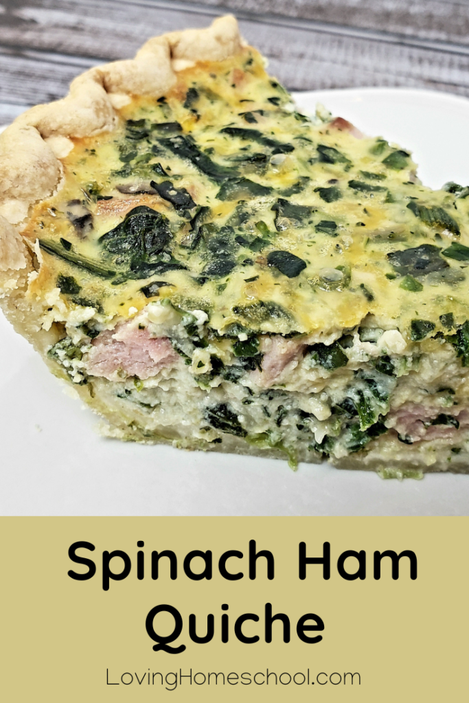 Spinach Ham Quiche Pinterest Pin