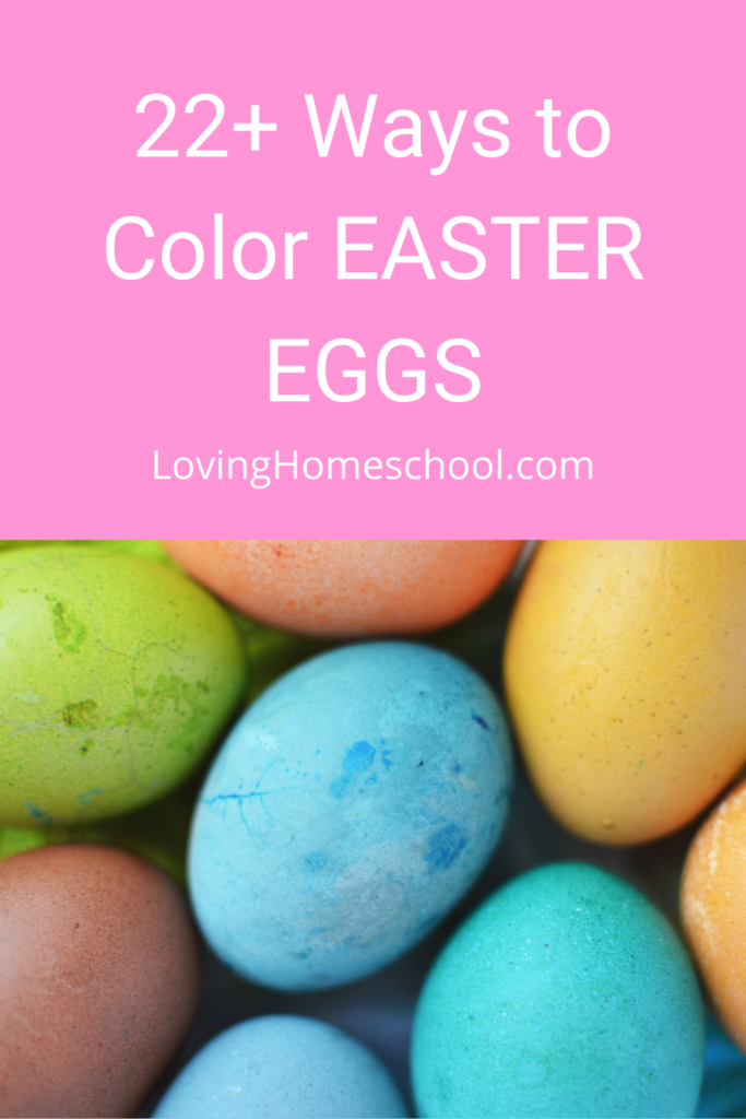 Ways to Color Easter Eggs Pinterest Pin