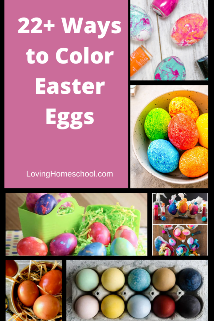 Ways to Color Easter Eggs Pinterest Pin