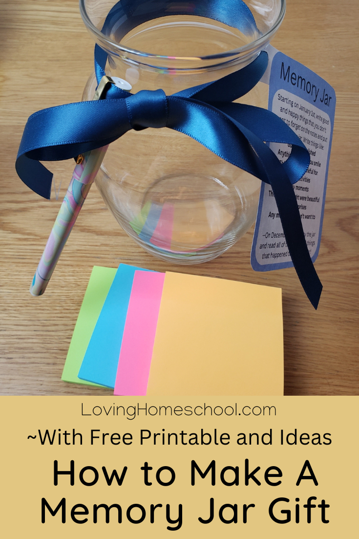 How to Make A Memory Jar Gift - LovingHomeschool.com