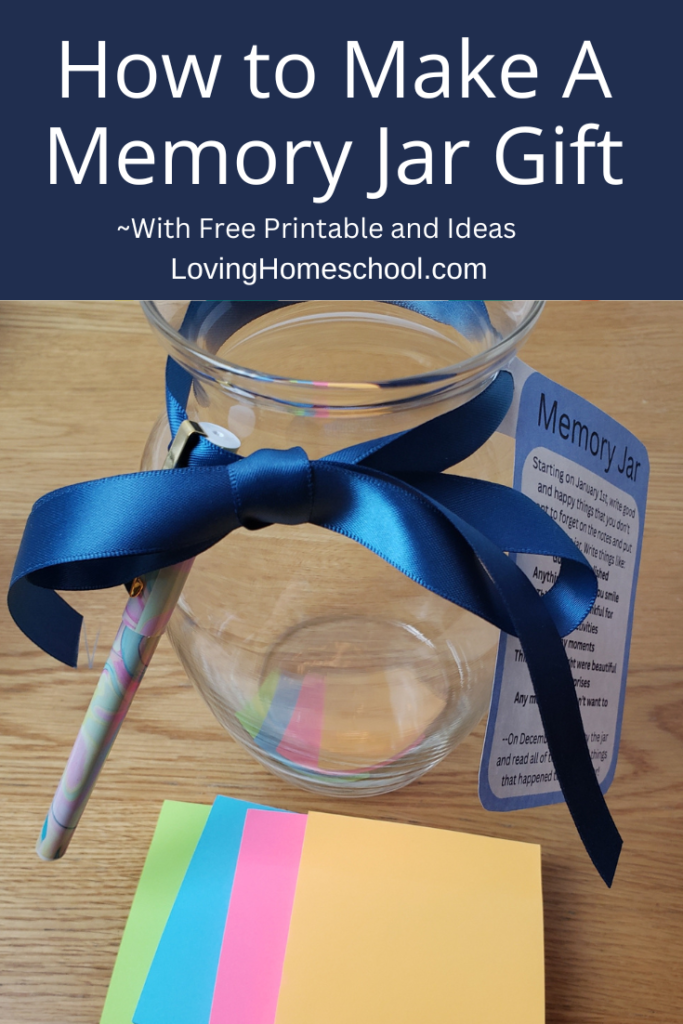 How to Make A Memory Jar Gift Pinterest Pin