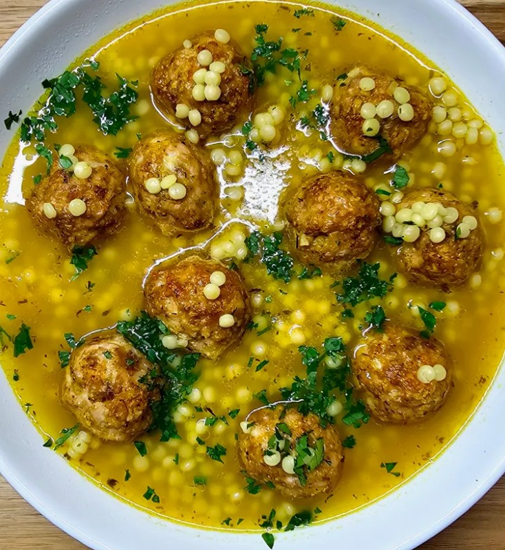 meatball couscous soup