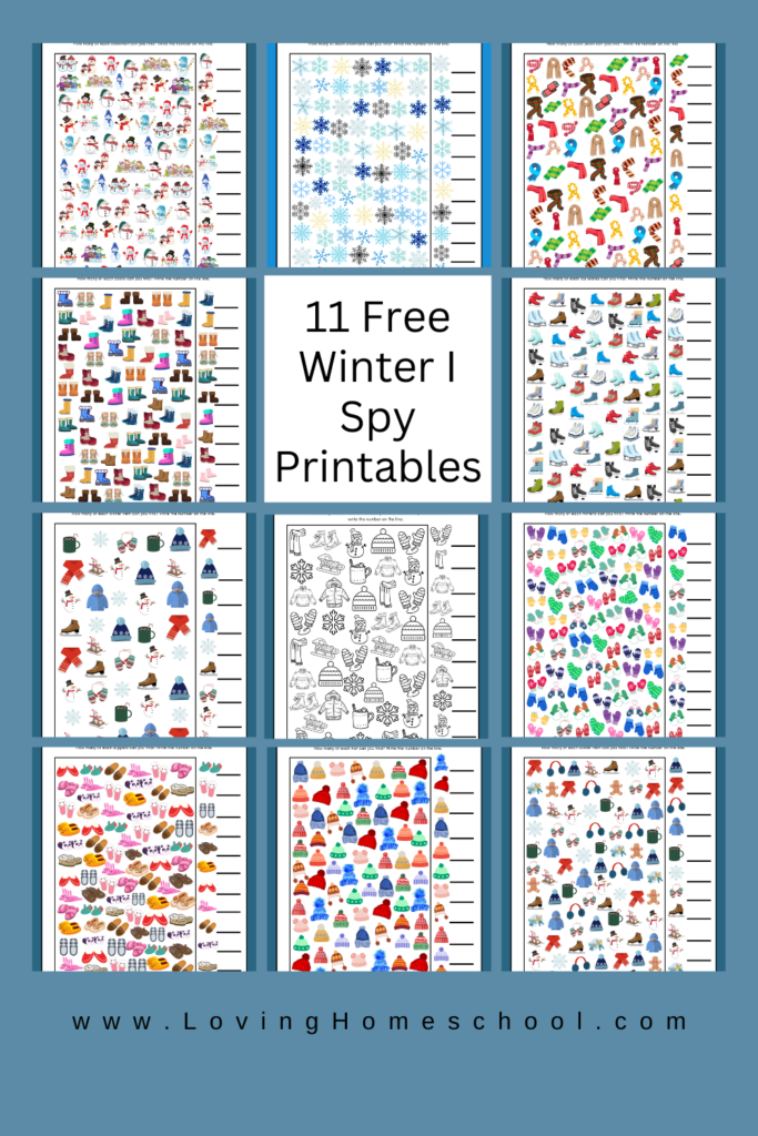 11 Winter I Spy Printables Pinterest Pin