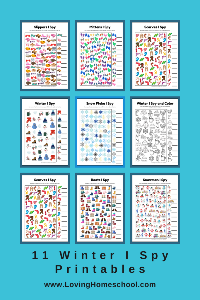 11 Winter I Spy Printables Pinterest Pin