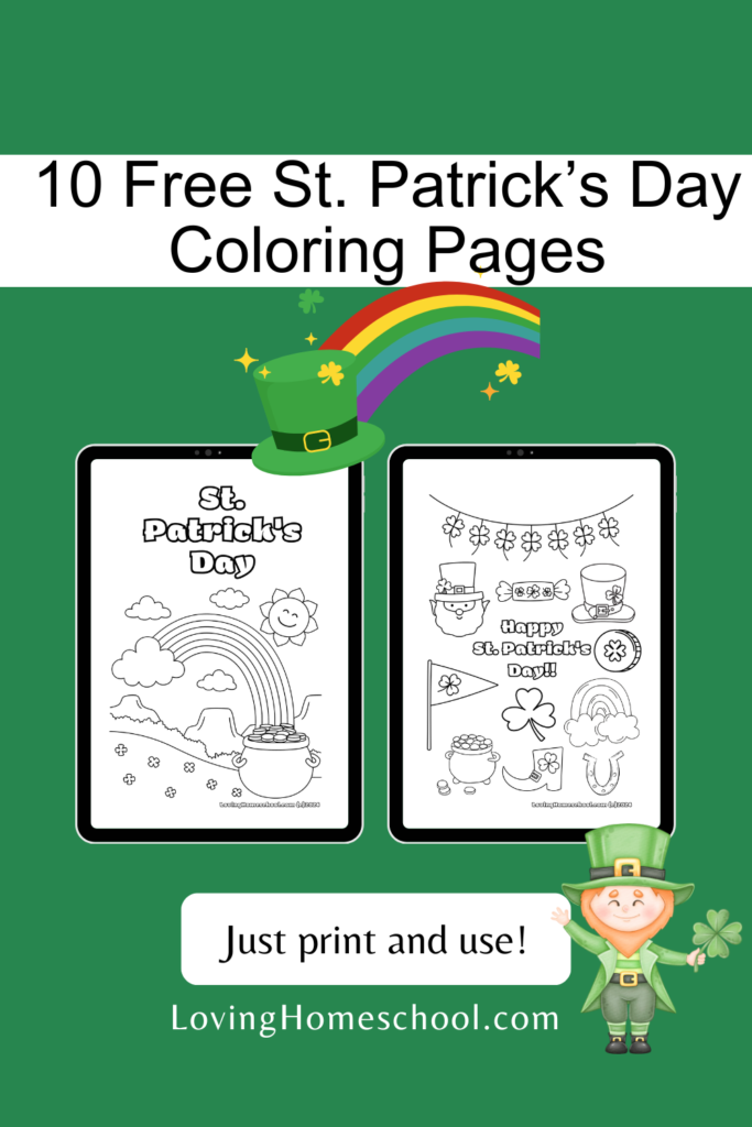 10 Free St. Patrick’s Day Coloring Pages Pinterest Pin