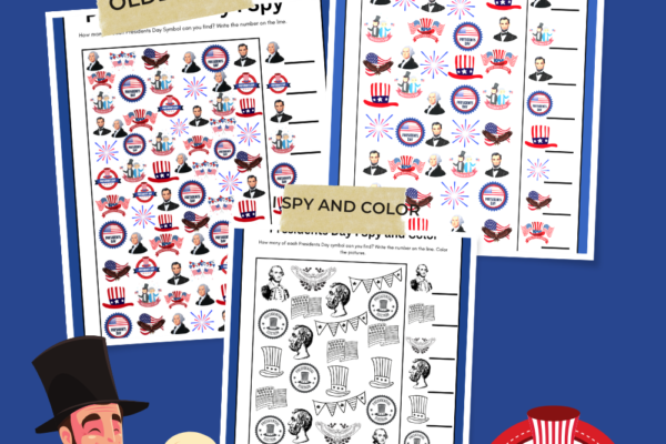 Presidents Day I Spy Printables Pinterest Pin