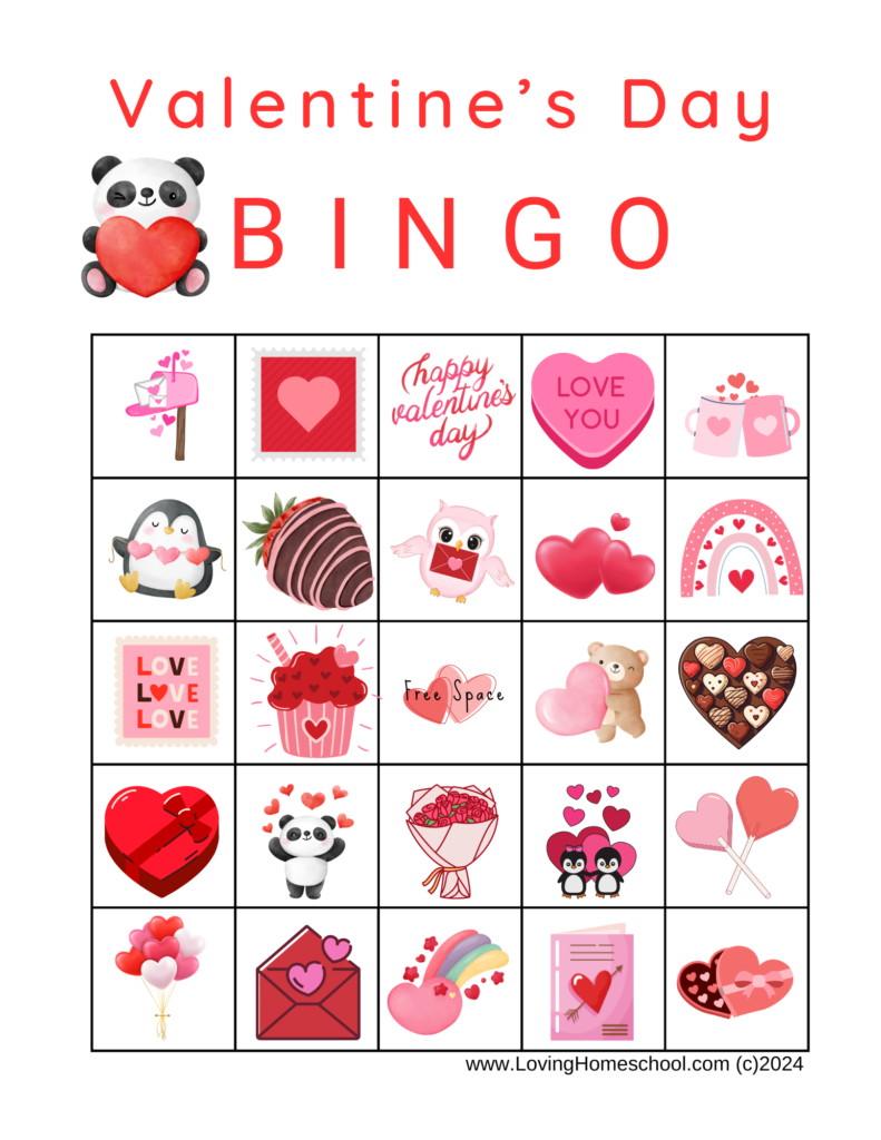 Valentine's Day Bingo