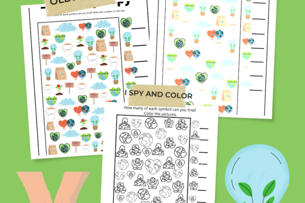 Earth Day I Spy Printables Pinterest Pin