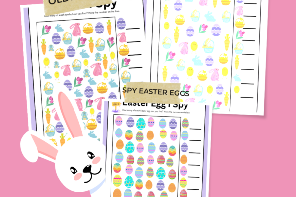 Easter I Spy Printables Pinterest Pin