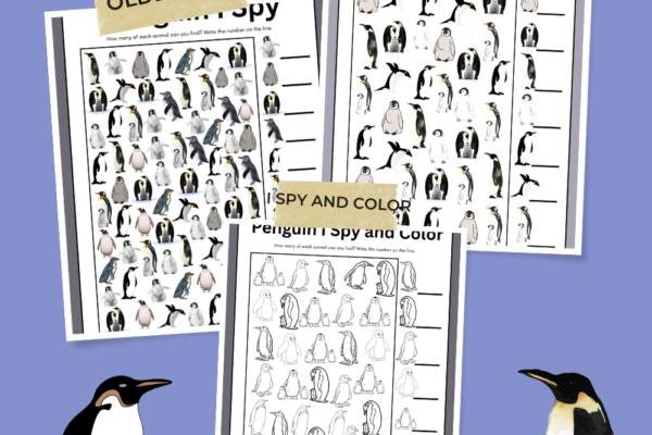 Penguin I Spy Printables Pinterest Pin