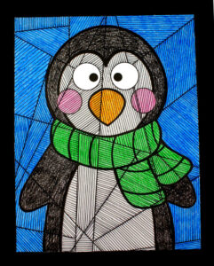 printable-penguin-line-study-coloring-page