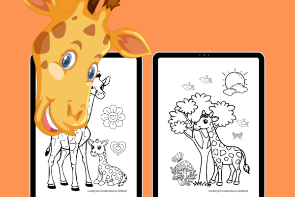 12 Free Giraffe Coloring Pages Pinterest Pin