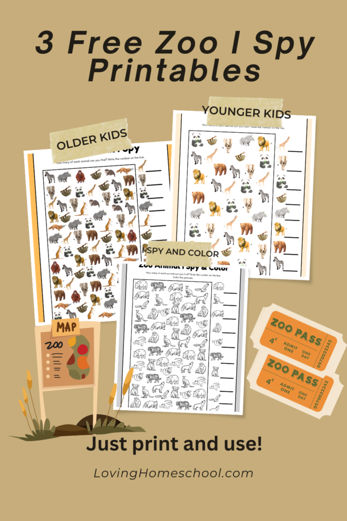 Zoo I Spy Printables Pinterest Pin