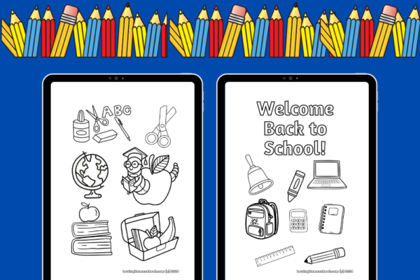 10 Back to School Coloring Pages Pinterest Pin