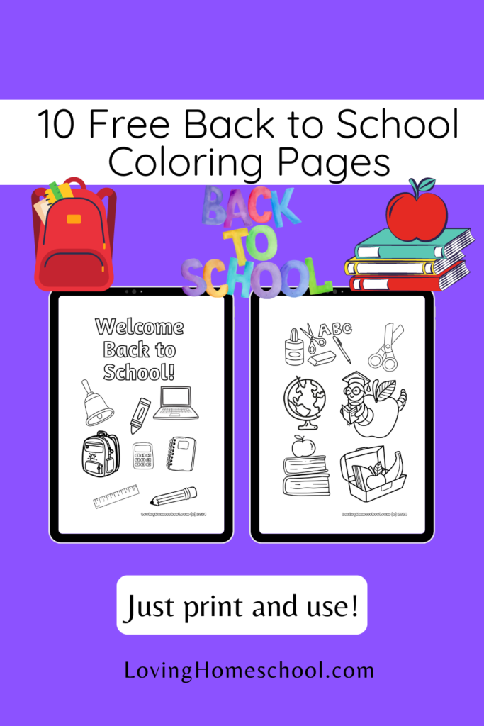 10 Back to School Coloring Pages Pinterest Pin