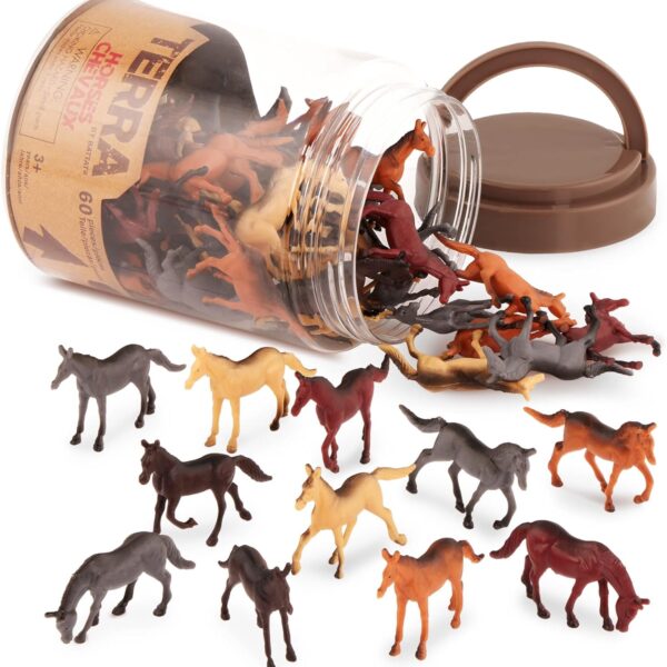 60 Pcs Wild Horses Tube