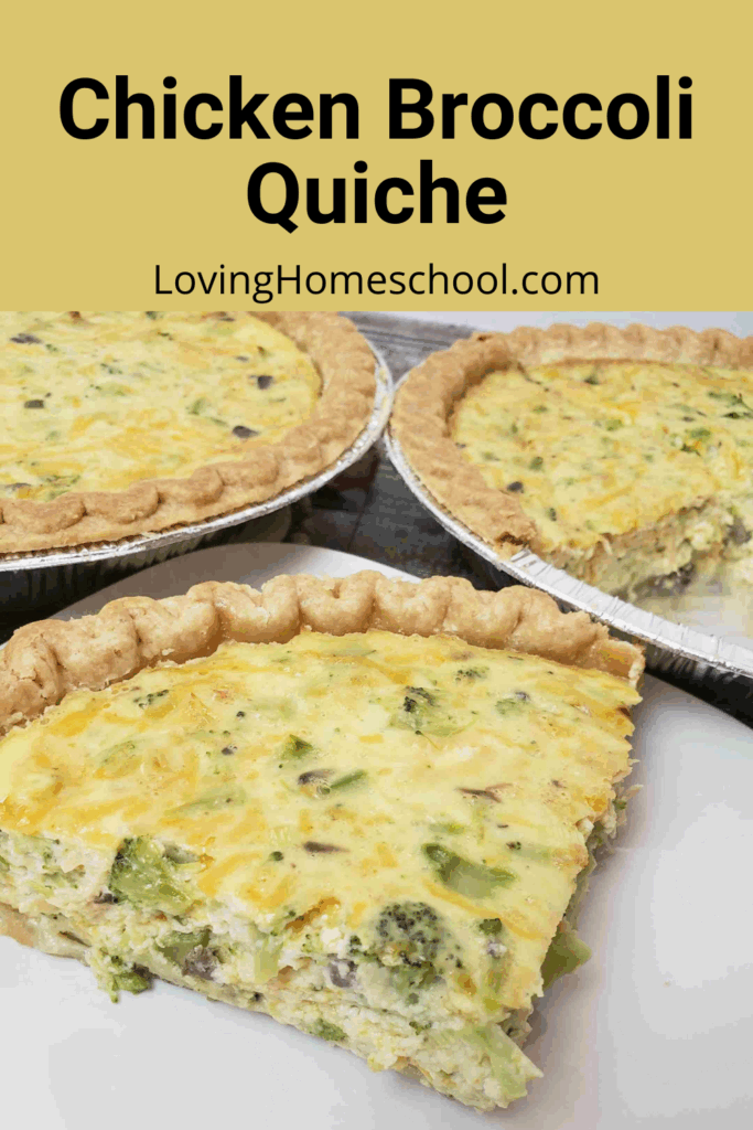 Chicken Broccoli Quiche Pinterest Pin