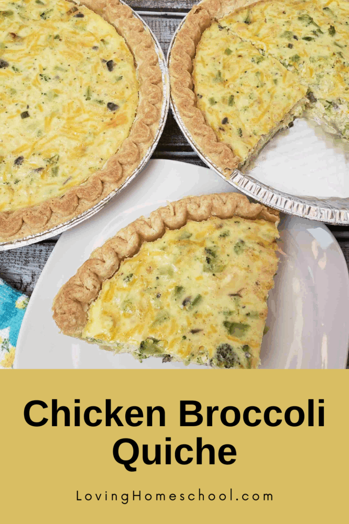Chicken Broccoli Quiche Pinterest Pin