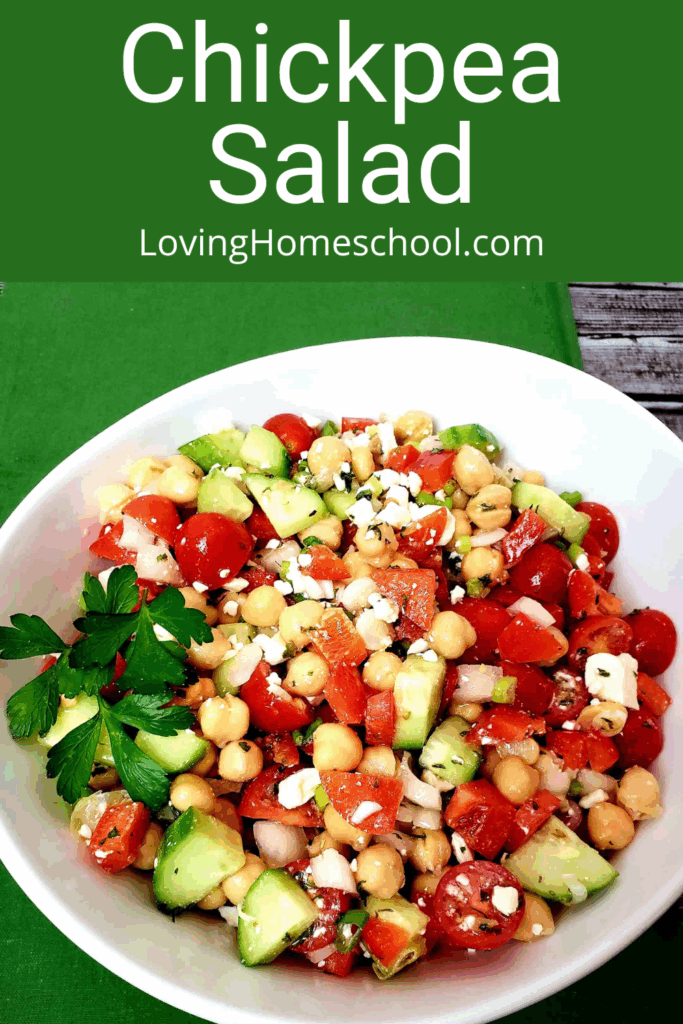 Chickpea Salad Pinterest Pin
