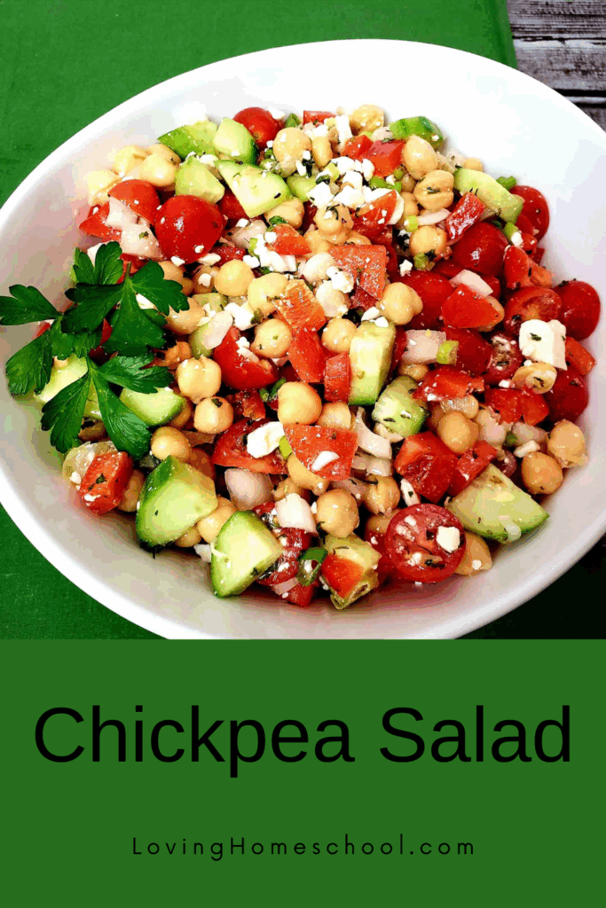 Chickpea Salad Pinterest Pin