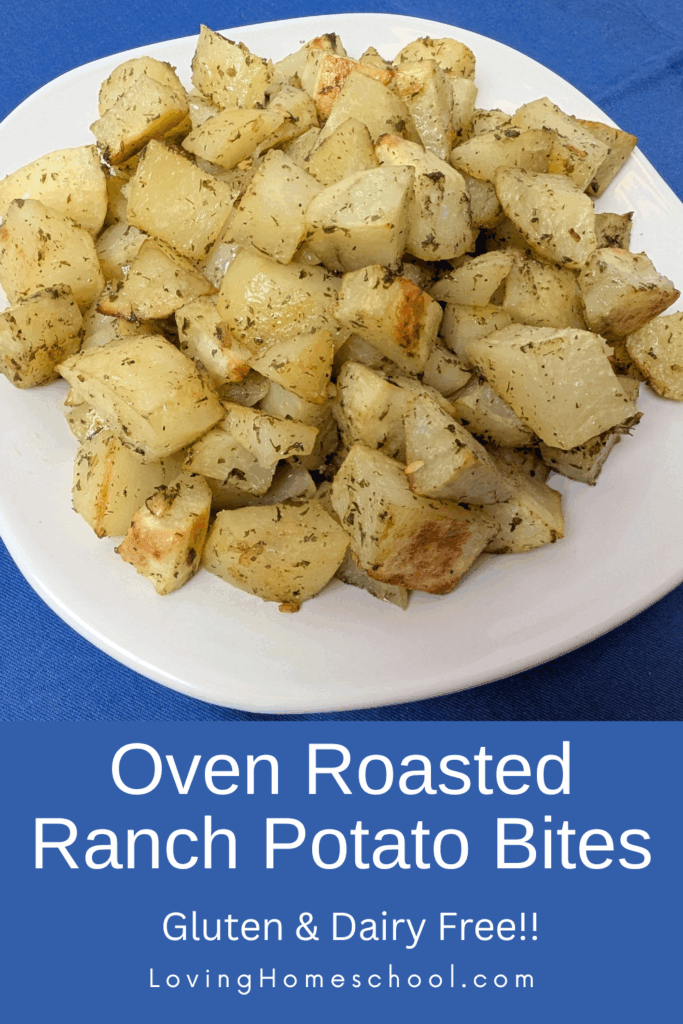 Oven Roasted Ranch Potato Bites Pinterest Pin
