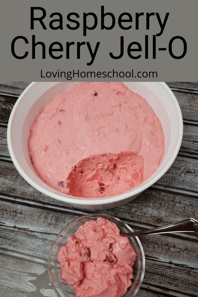 Raspberry Cherry Jell-O Pinterest Pin