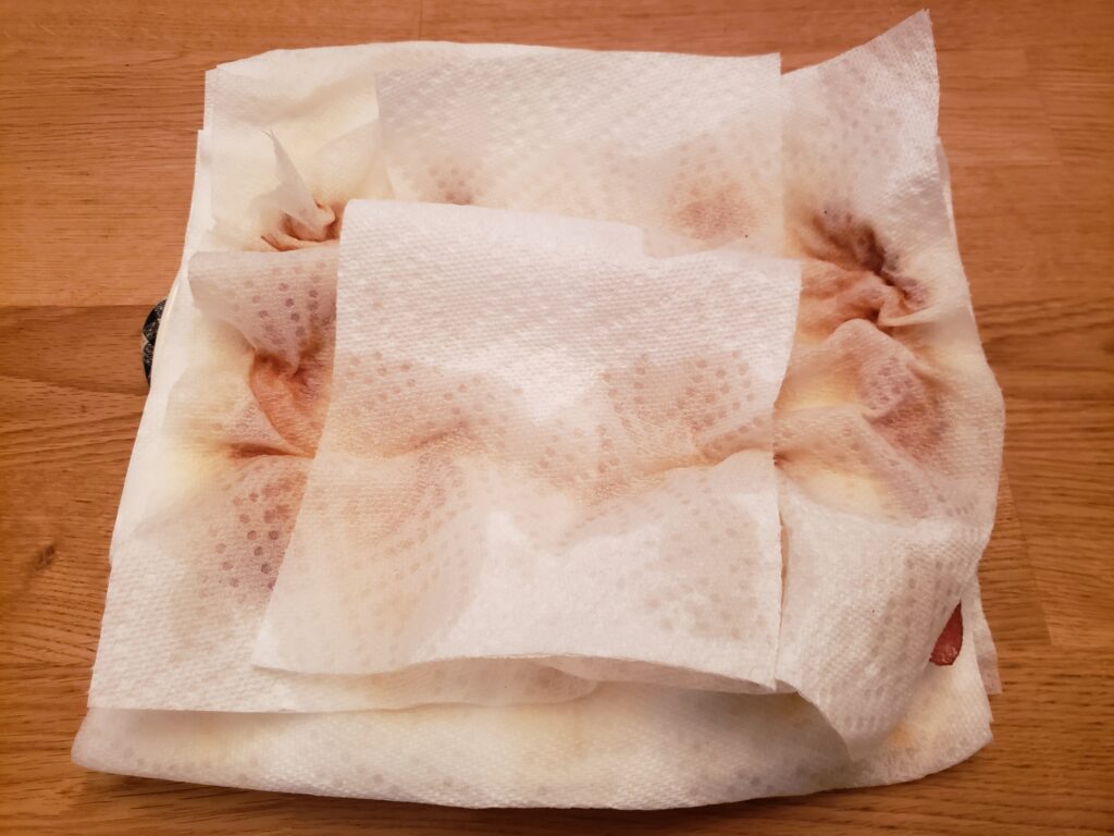 after cooking bacon