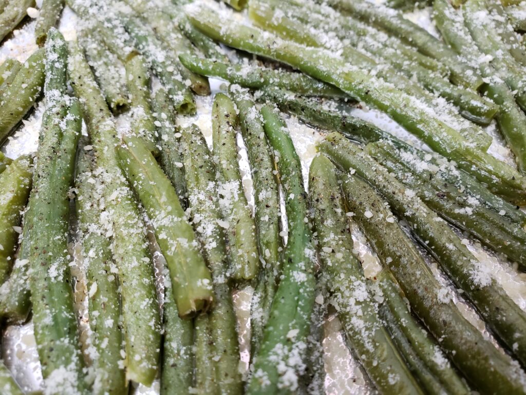 roasted parmesan green beans