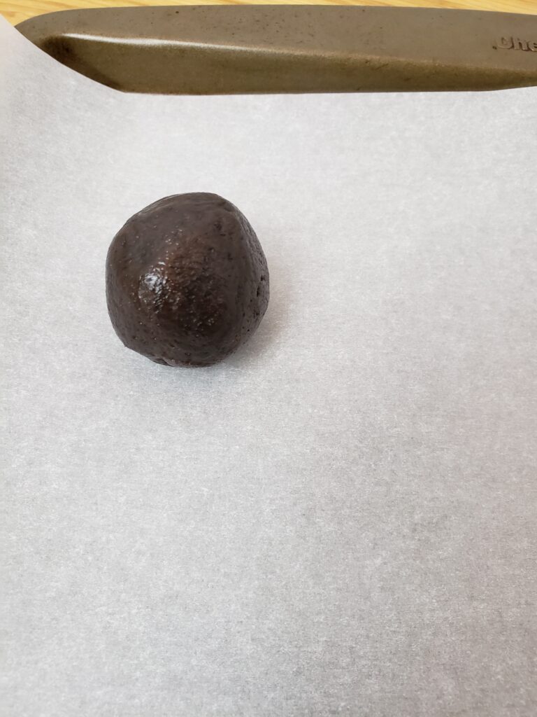 cream cheese and crushed oreos rolled together into a truffle