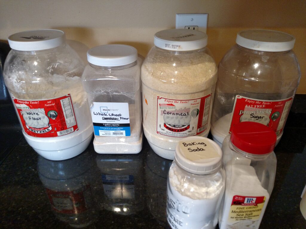 ingredients for multigrain buttermilk pancakes