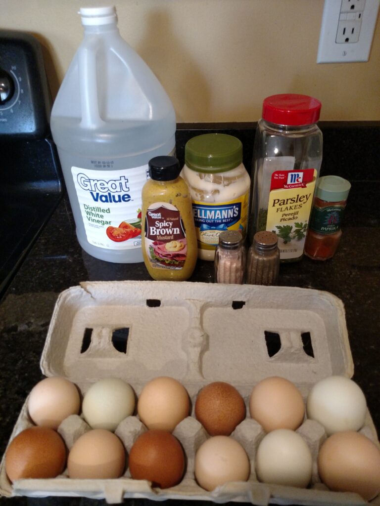 ingredients for best ever deviled eggs