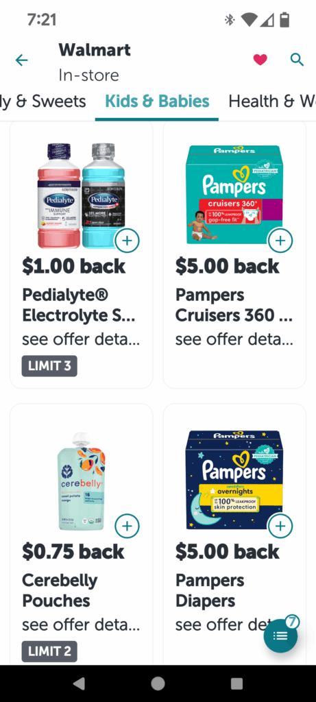 some of the items Ibotta offers money back for