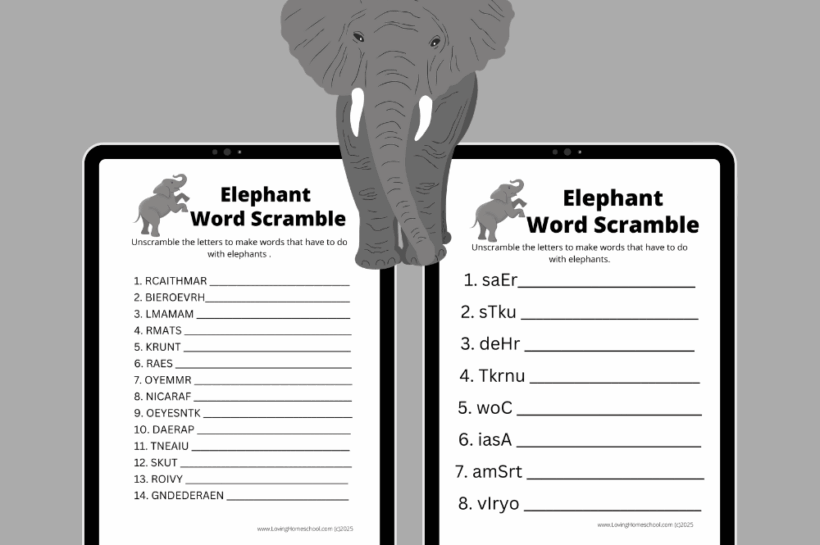 Elephant Word Scramble Printables Elephant Word Scramble Printables Pinterest Pin