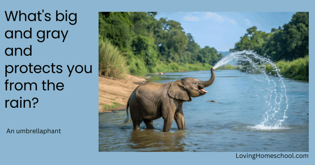 Elephant picture and joke