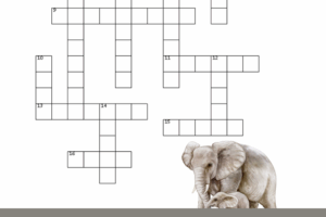 Free Elephant Crossword Puzzle Pinterest Pin