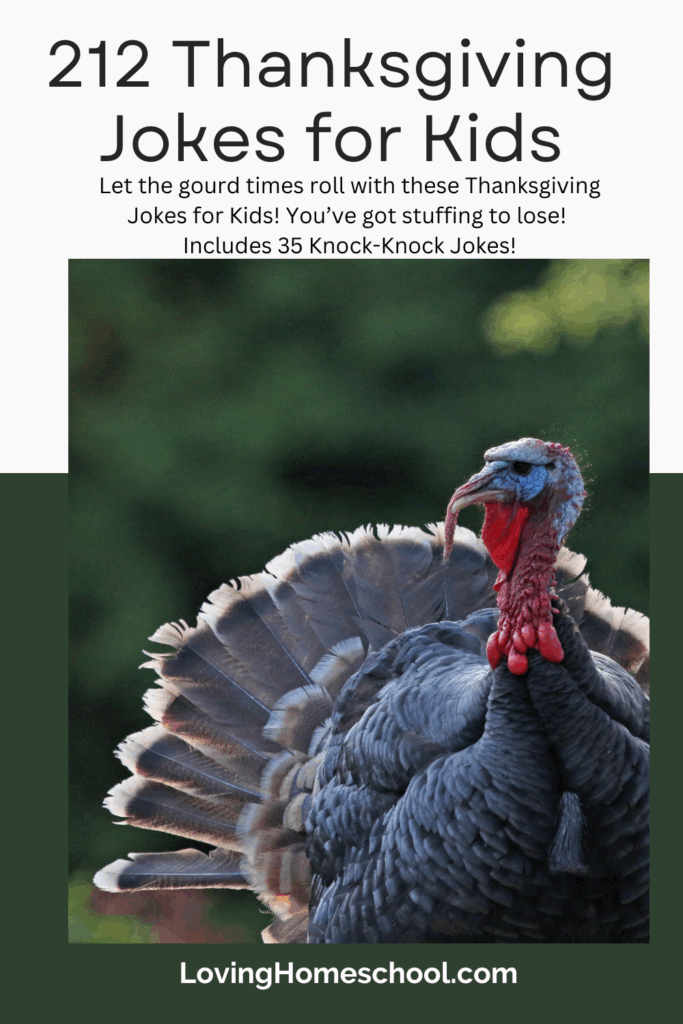 212 Thanksgiving Jokes for Kids Pinterest Pin