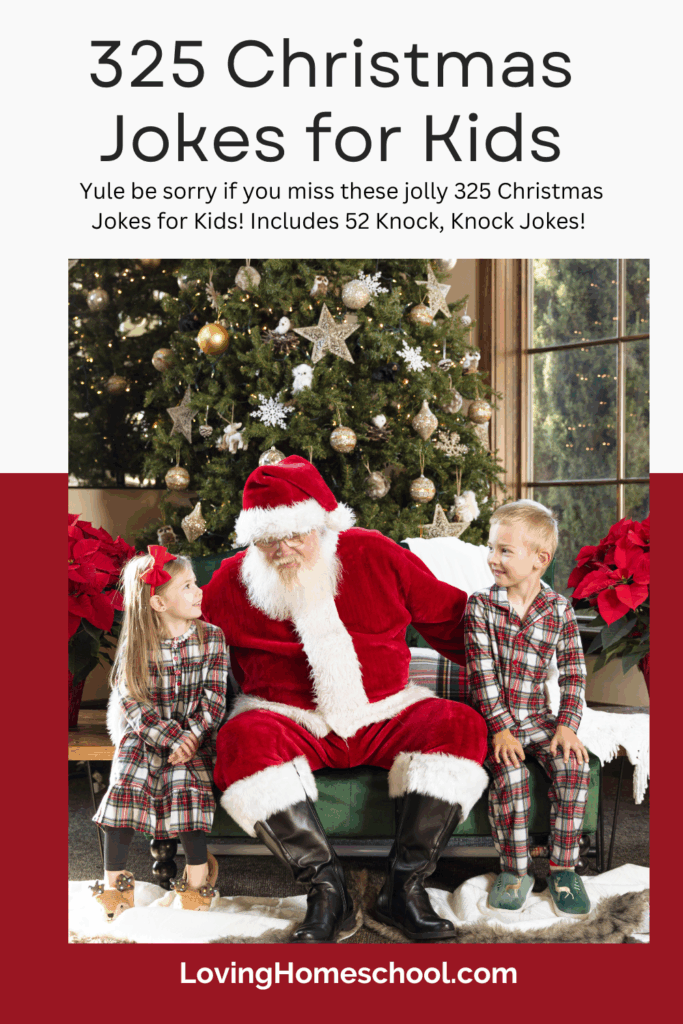 325 Christmas Jokes for Kids Pinterest Pin