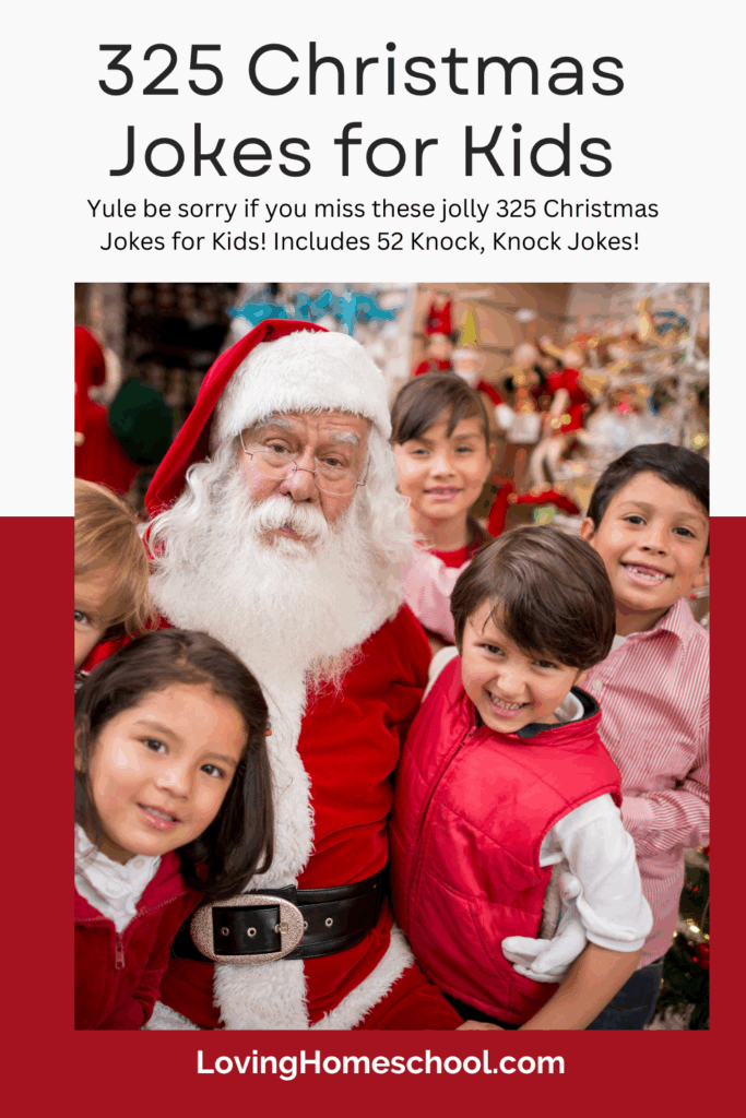 325 Christmas Jokes for Kids Pinterest Pin