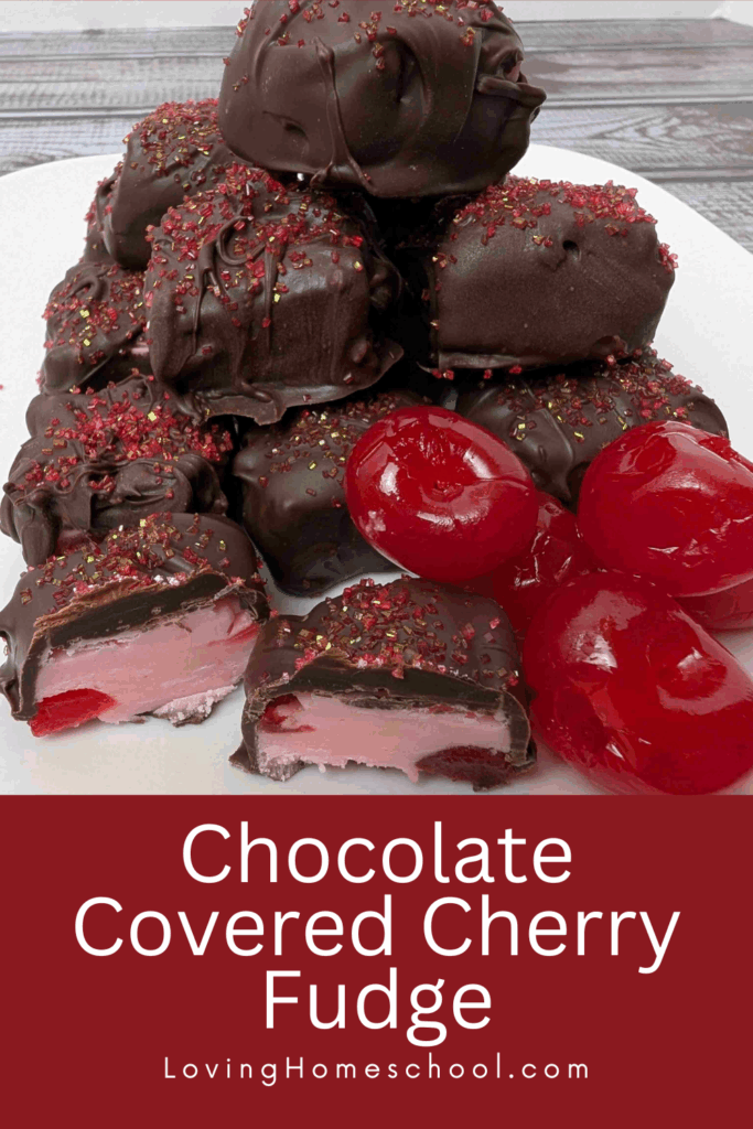 Chocolate Covered Cherry Fudge Pinterest Pin
