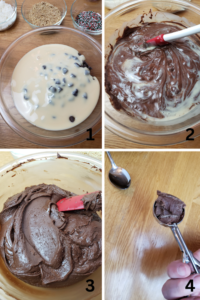 Chocolate Truffles 1-4 Process Shots